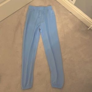 Blue sweat pants